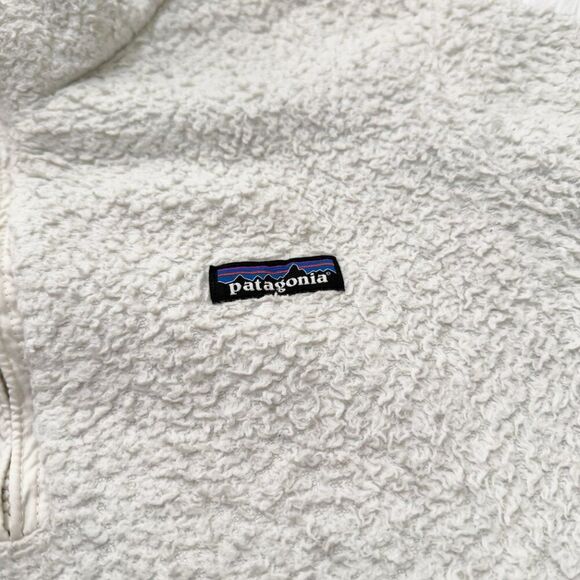 Women Patagonia Los Gatos 1/4 Zip Fleece Sweatshirt in Birch White Size Large - Picture 6 of 8